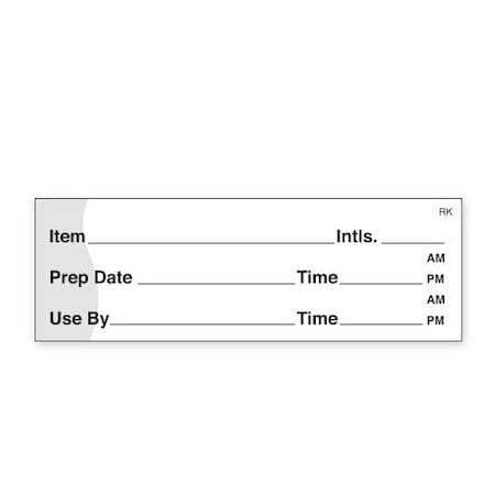 ReMark 1 In X 3 In Prep/Use By Label